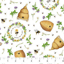 Load image into Gallery viewer, Honey &amp; Clover - Tossed Hives, White
