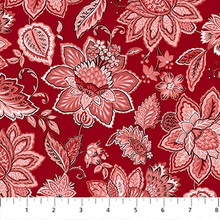 Load image into Gallery viewer, Bordeaux - Large Jacobean Trail, Red