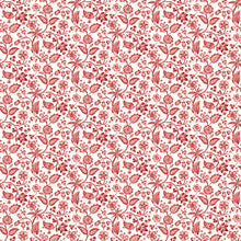 Load image into Gallery viewer, Bordeaux - Mini Jacobean, Cream Red