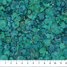 Load image into Gallery viewer, Midas Touch - Teal Bubble Texture w/ Gold Metallic
