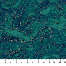 Load image into Gallery viewer, Midas Touch - Teal Wave Texture w/ Gold Metallic
