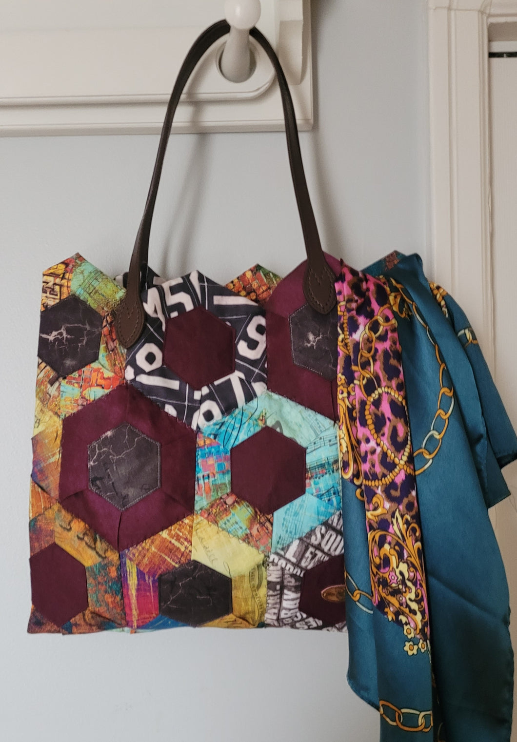 Quick Folded Hexie Tote