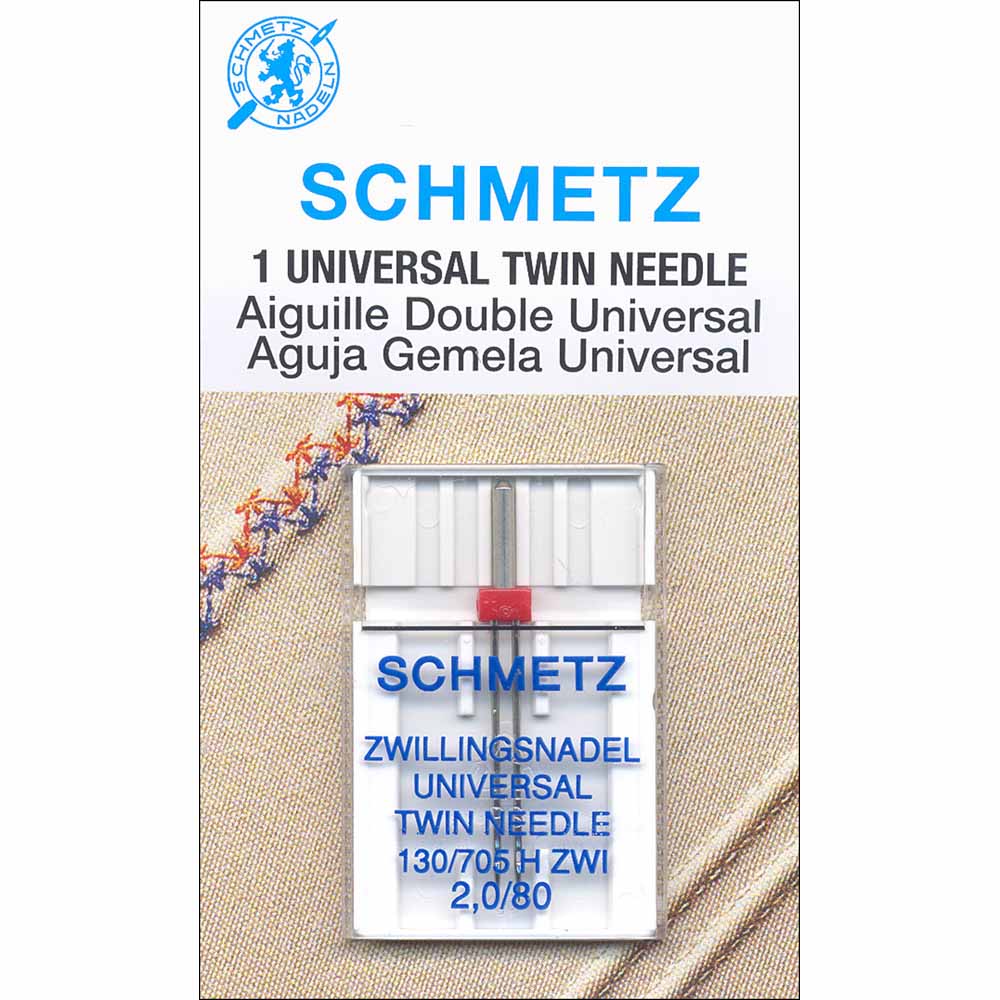 SCHMETZ #1716 Twin Needle Carded - 80/12 - 2.0mm - 1 count