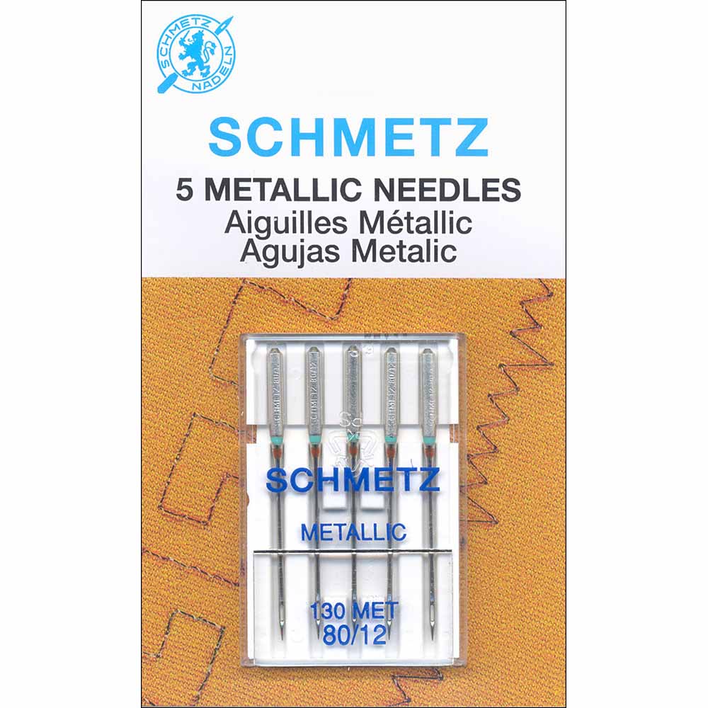 SCHMETZ #1743 Metallic Needles Carded - 80/12 - 5 count
