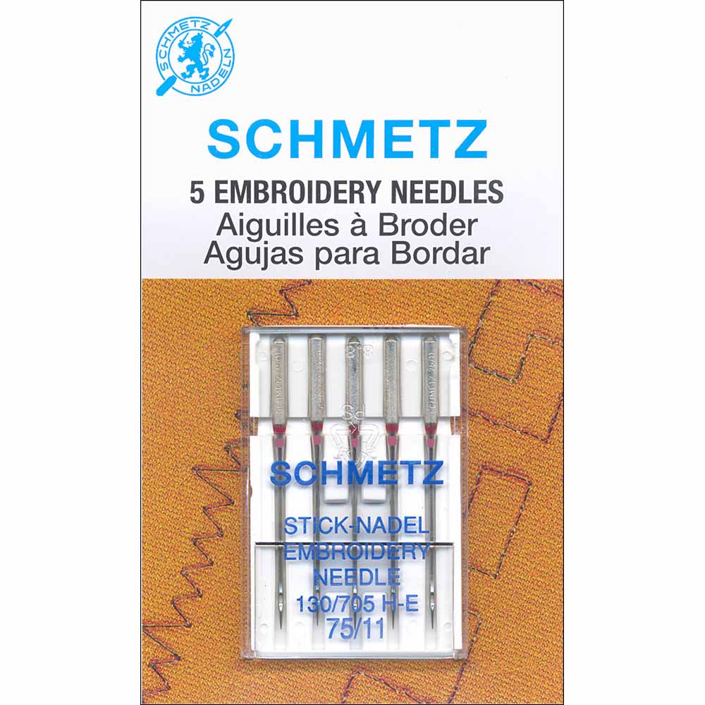 SCHMETZ #1745 Embroidery Needles Carded - 75/11 - 5 count