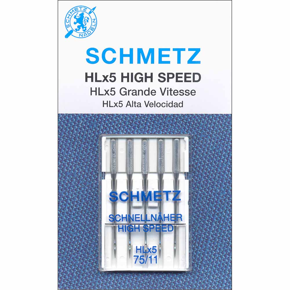 SCHMETZ #1841 HLx5 Quilters' Machine Needles Carded - 75/11 - 5 count
