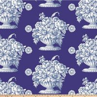 Backing Fabric, Stone Flower - Royal