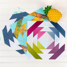 Load image into Gallery viewer, 12" Pineapple Quilt Block Foundation Paper