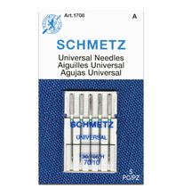 Load image into Gallery viewer, SCHMETZ Universal Needles - 5 pack