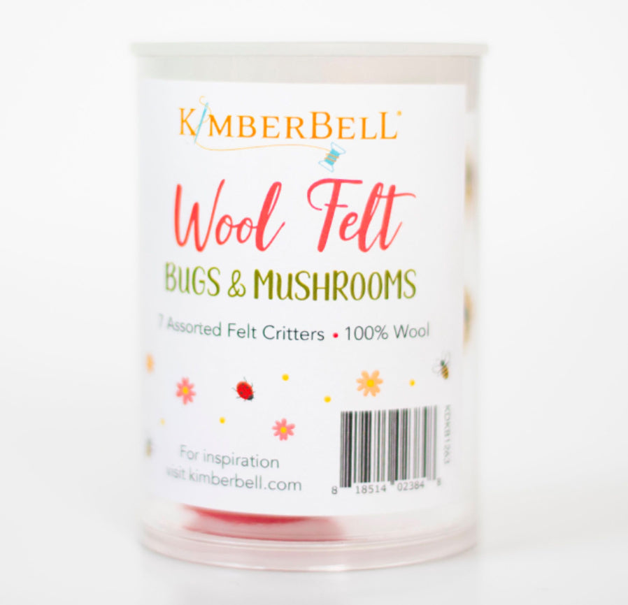 Wool Felt Bugs and Mushrooms - KimberBell