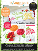 Load image into Gallery viewer, Welcome Spring! Bench Pillow - KimberBell