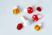 Load image into Gallery viewer, Wool Felt Bugs and Mushrooms - KimberBell
