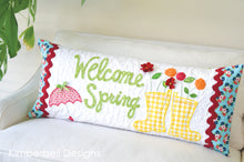 Load image into Gallery viewer, Welcome Spring! Bench Pillow - KimberBell