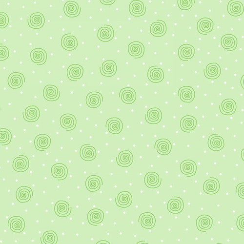 Green Swirls Flannel
