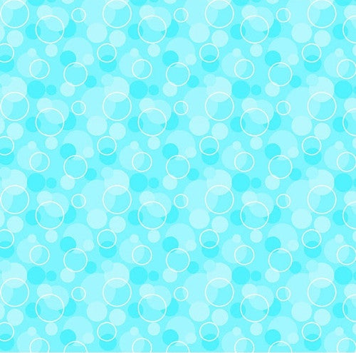 Blue Bubbles Flannel
