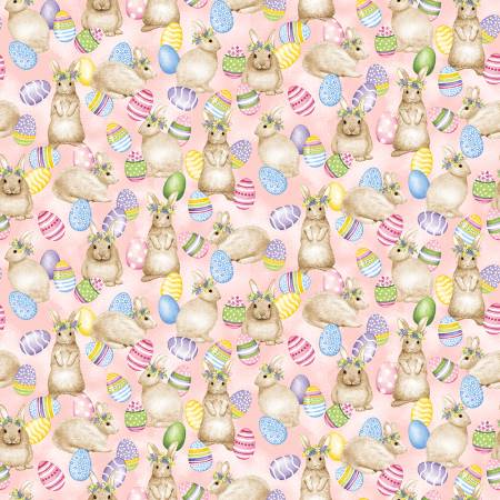 Hoppy Hunting - Bunnies & Eggs, Pink