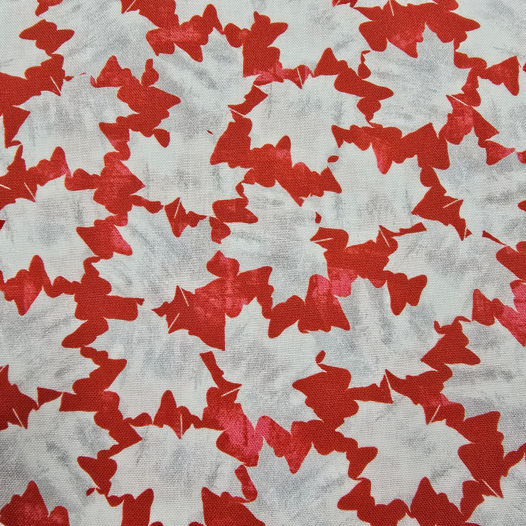 Maple Leaf on Red