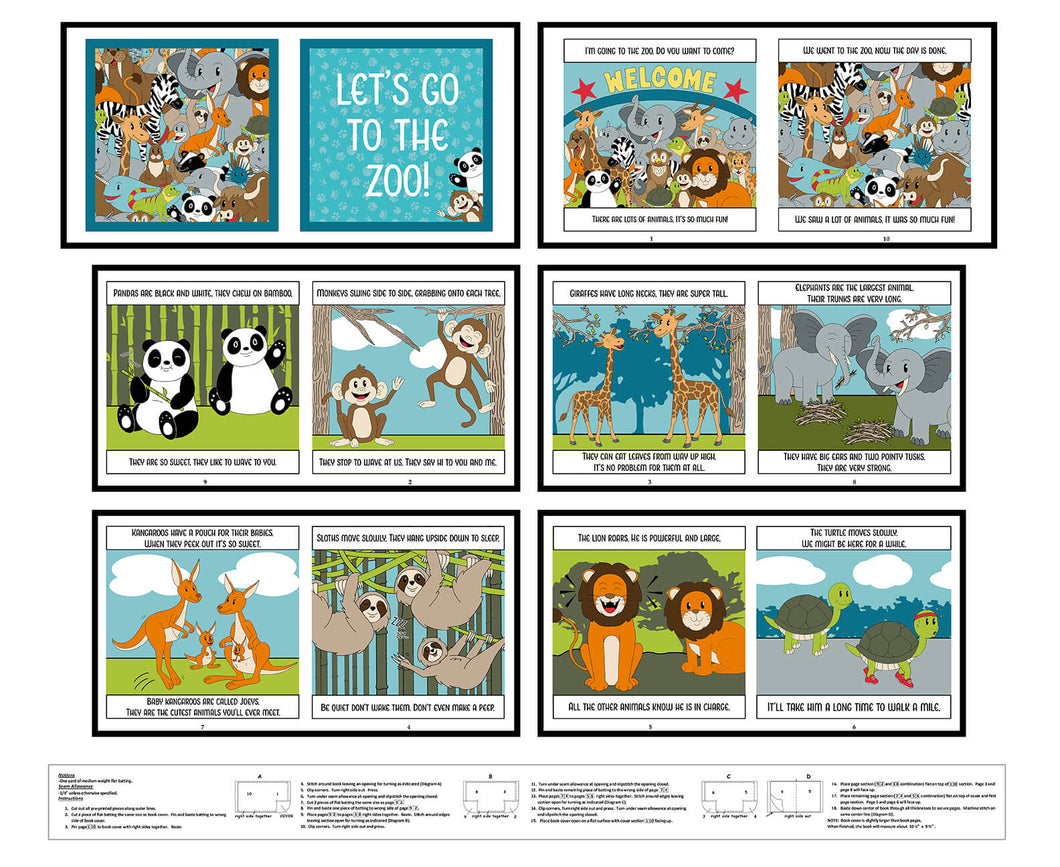 A to Zoo Book Panel