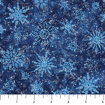 All That Glitters - Snowflakes, Navy