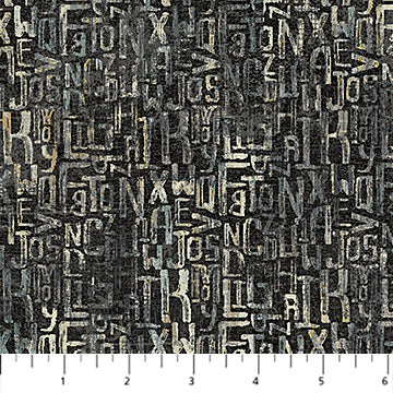 My Type - Letter Matrix, Charcoal Multi