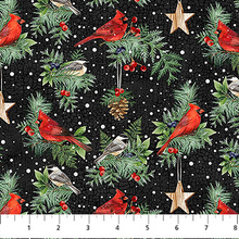 Load image into Gallery viewer, Winter Song - Birds, Black
