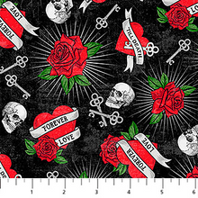 Load image into Gallery viewer, Till Death Do Us Part - Hearts, Black
