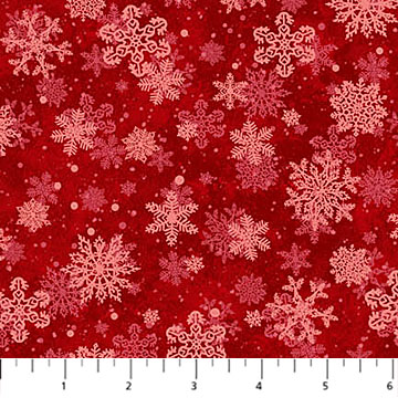 St. Nicholas - Snowflakes, Red