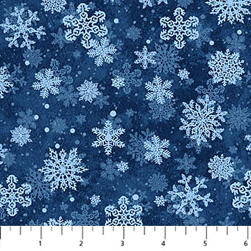 St. Nicholas - Snowflakes, Blue
