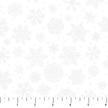 St. Nicholas - Snowflakes, White
