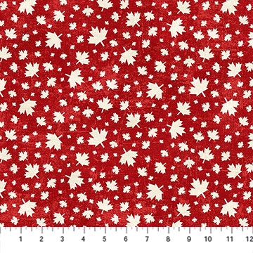 Canadian Classics 3 - Medium Leaf Toss, Red/Cream