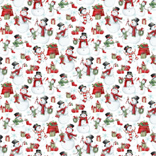 Load image into Gallery viewer, Holly Jolly - Snowmen, White Multi
