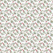 Load image into Gallery viewer, Holly Jolly - Cardinal &amp; Holly, White Multi
