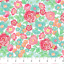 Load image into Gallery viewer, Quilting in Bloom - Large Rose, White Multi
