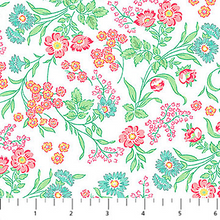 Load image into Gallery viewer, Quilting in Bloom - Floral Trail, White Multi
