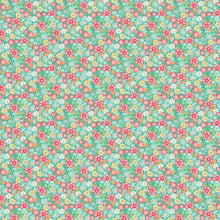 Load image into Gallery viewer, Quilting in Bloom - Packed Floral, Turquoise Multi
