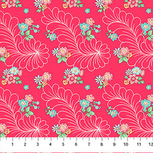 Load image into Gallery viewer, Quilting in Bloom - Feather Floral, Red Multi
