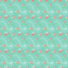 Load image into Gallery viewer, Quilting in Bloom - Feather Floral, Turquoise Multi
