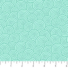 Load image into Gallery viewer, Quilting in Bloom - Scroll Blender, Light Turquoise
