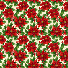 Load image into Gallery viewer, Deck the Halls - Poinsettia, Beige Multi
