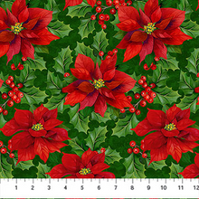 Load image into Gallery viewer, Deck the Halls - Poinsettia, Pine Multi
