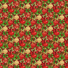 Load image into Gallery viewer, Deck the Halls - Baubles, Red Multi
