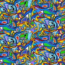 Load image into Gallery viewer, The Four Seasons - Collage, Yellow Multi
