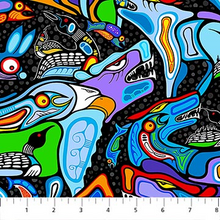 Load image into Gallery viewer, The Four Seasons - Collage, Black Multi
