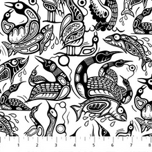 Load image into Gallery viewer, The Four Seasons - Tonal Loons, White/Black
