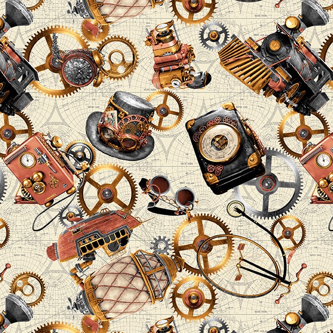 Time Travel - Steampunk Motifs