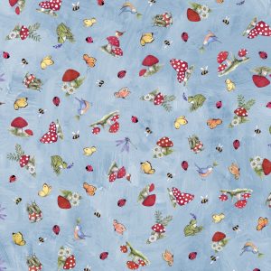 Gnome & Garden - Mushroom Toss, Blue