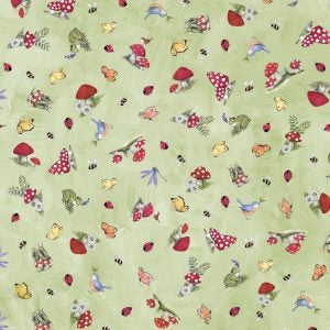 Gnome & Garden - Mushroom Toss, Green