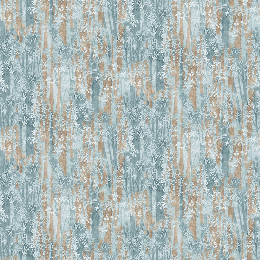 Jaded Forest - Woodsy Texture, Blue