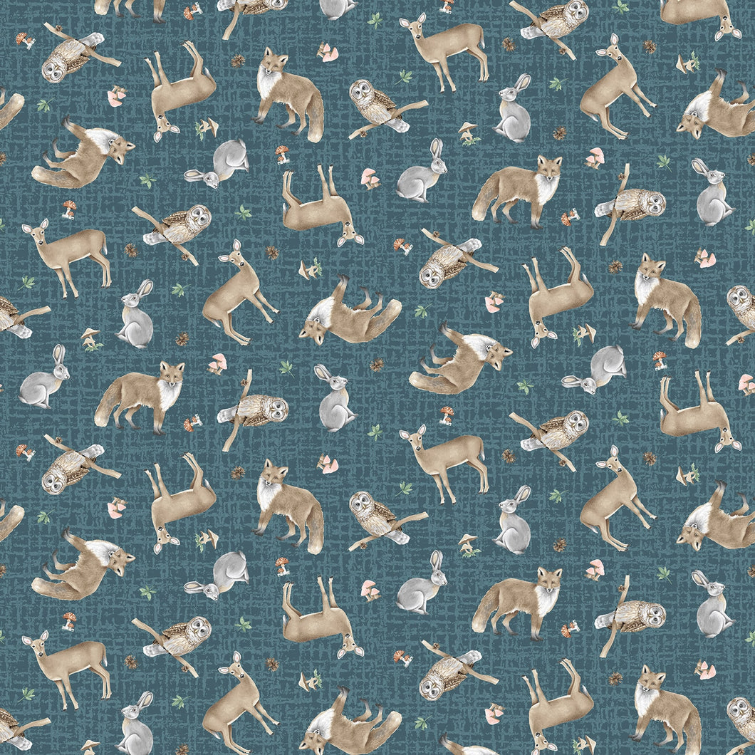 Jaded Forest - Tossed Critters, Teal