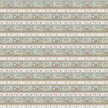 Load image into Gallery viewer, Jaded Forest - Border Stripe, Ivory
